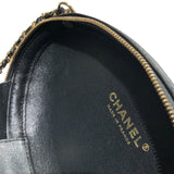 シャネル CHANEL Vステッチラウンドチェーンショルダーバッグ AS0204 27番台 ブラック GD金具 レザー レディース ショルダーバッグ