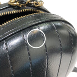 シャネル CHANEL Vステッチラウンドチェーンショルダーバッグ AS0204 27番台 ブラック GD金具 レザー レディース ショルダーバッグ