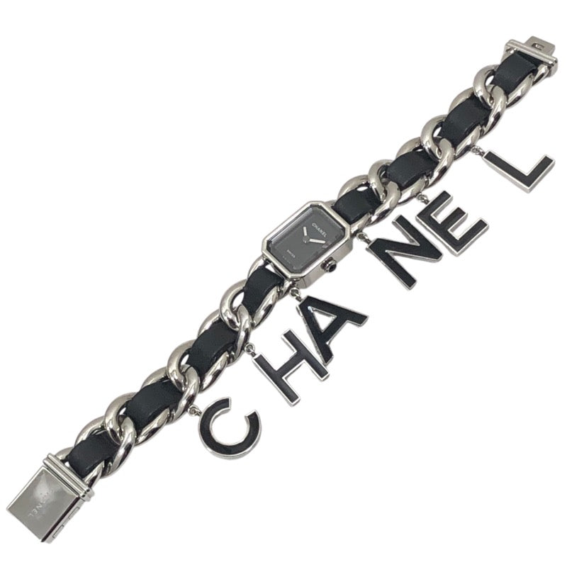 シャネル CHANEL プルミエール ウォンテッド ドゥ シャネル H7471 ブラック SS クオーツ レディース 腕時計