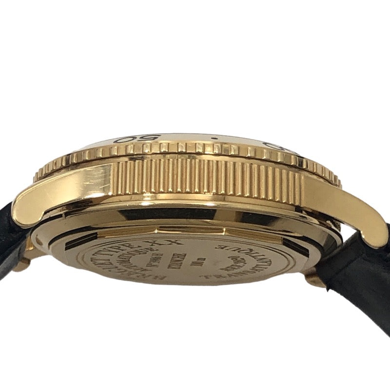 ブレゲ Breguet トランスアトランティック タイプXX 3820BA/D2/3W9 ブラック K18YG/革ベルト メンズ 腕時計