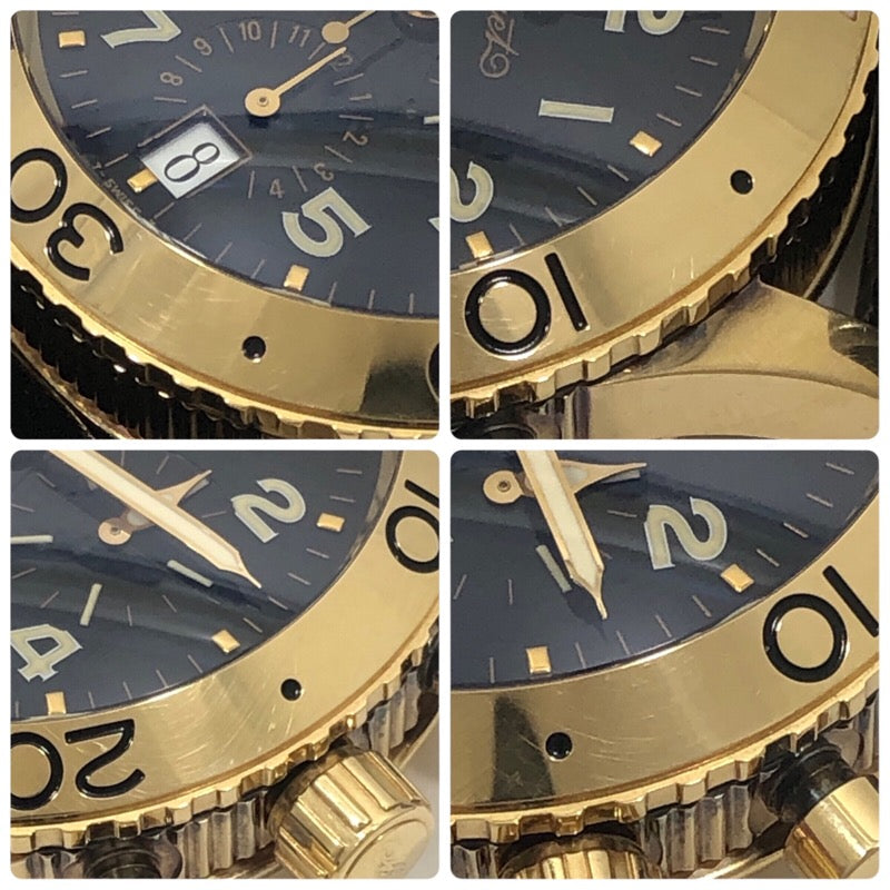 ブレゲ Breguet トランスアトランティック タイプXX 3820BA/D2/3W9 ブラック K18YG/革ベルト メンズ 腕時計