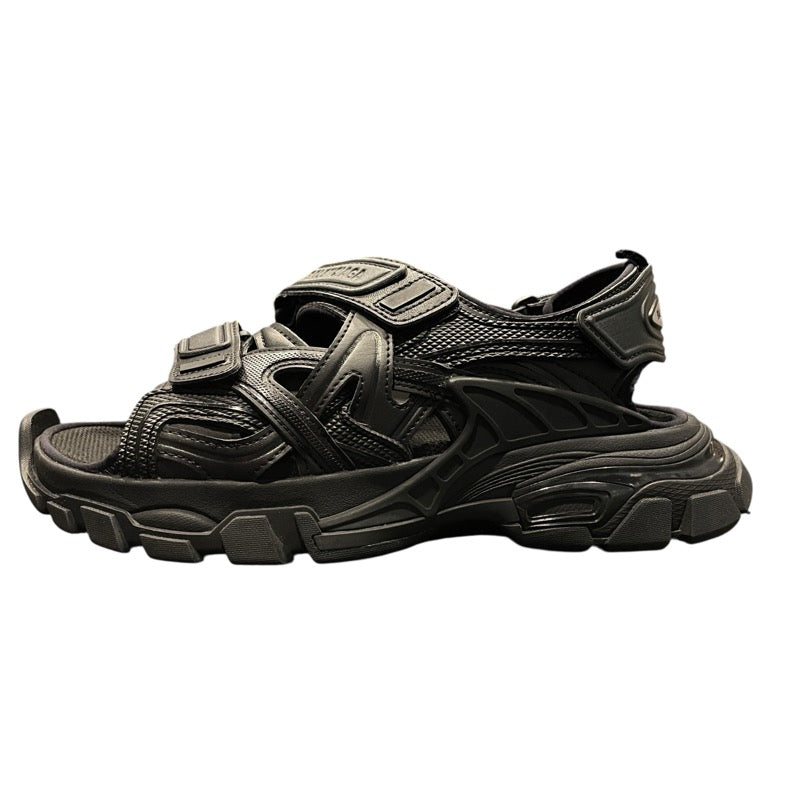 バレンシアガ BALENCIAGA トラックストラップ 617543 ブラック レザー メンズ サンダル