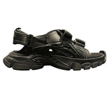 バレンシアガ BALENCIAGA トラックストラップ 617543 ブラック レザー メンズ サンダル