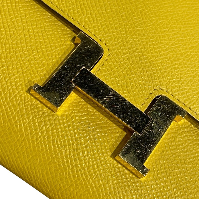 エルメス HERMES コンスタンストゥーゴー B刻 ジョーヌナプル GD金具 エプソン レディース ショルダーバッグ