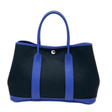 エルメス HERMES ガーデンパーティTPM ブラック/ブルーエレクトリック トワル/ネゴンダ レディース ハンドバッグ