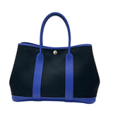 エルメス HERMES ガーデンパーティTPM ブラック/ブルーエレクトリック トワル/ネゴンダ レディース ハンドバッグ