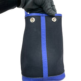 エルメス HERMES ガーデンパーティTPM ブラック/ブルーエレクトリック トワル/ネゴンダ レディース ハンドバッグ