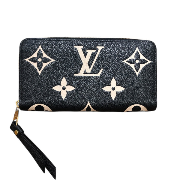 ルイ・ヴィトン LOUIS VUITTON ジッピー・ウォレット M80481 ブラック バイカラー・モノグラム レディース 長財布