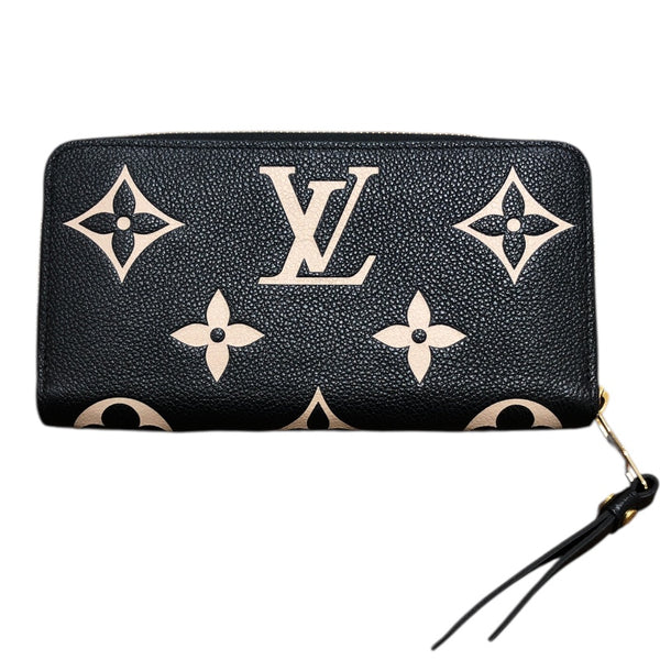 ルイ・ヴィトン LOUIS VUITTON ジッピー・ウォレット M80481 ブラック バイカラー・モノグラム レディース 長財布
