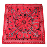 エルメス HERMES カレ55 ルージュ系 シルク レディース スカーフ