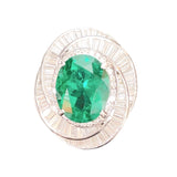 エメラルドリング プラチナ Pt900プラチナ エメラルド ジュエリー