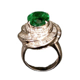 エメラルドリング プラチナ Pt900プラチナ エメラルド ジュエリー