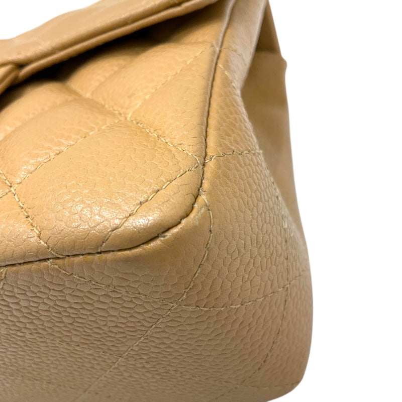 シャネル CHANEL ミニマトラッセ18 A01115 ベージュ キャビア レディース ショルダーバッグ