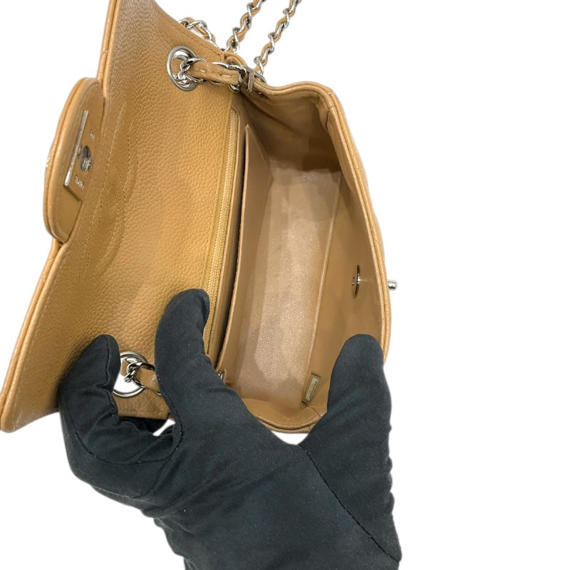 シャネル CHANEL ミニマトラッセ18 A01115 ベージュ キャビア レディース ショルダーバッグ