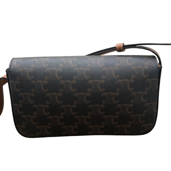 セリーヌ CELINE ｼｮﾙﾀﾞｰﾊﾞｯｸﾞｸﾛｰﾄﾞ 194142 ブラウン ﾄﾘｵﾝﾌｷｬﾝﾊﾞｽ レディース ショルダーバッグ