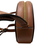 セリーヌ CELINE ｸﾛｽﾎﾞﾃﾞｨ ｵｰﾊﾞﾙﾊﾟｰｽ ｷｭｲﾙ ﾄﾘｵﾝﾌ 10I703 ブラウン スムースカーフ レディース ショルダーバッグ