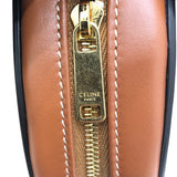 セリーヌ CELINE ｸﾛｽﾎﾞﾃﾞｨ ｵｰﾊﾞﾙﾊﾟｰｽ ｷｭｲﾙ ﾄﾘｵﾝﾌ 10I703 ブラウン スムースカーフ レディース ショルダーバッグ