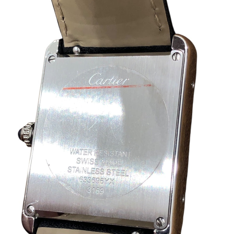 カルティエ Cartier ﾀﾝｸ ｿﾛ LM WSTA0028 シルバー ステンレススチール レディース 腕時計