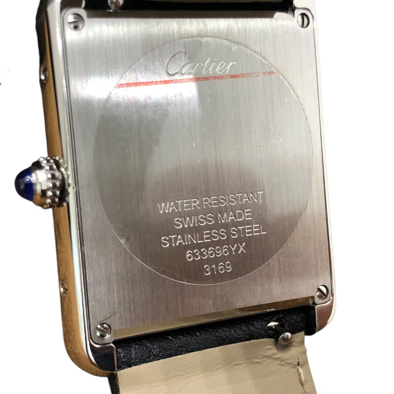 カルティエ Cartier ﾀﾝｸ ｿﾛ LM WSTA0028 シルバー ステンレススチール レディース 腕時計