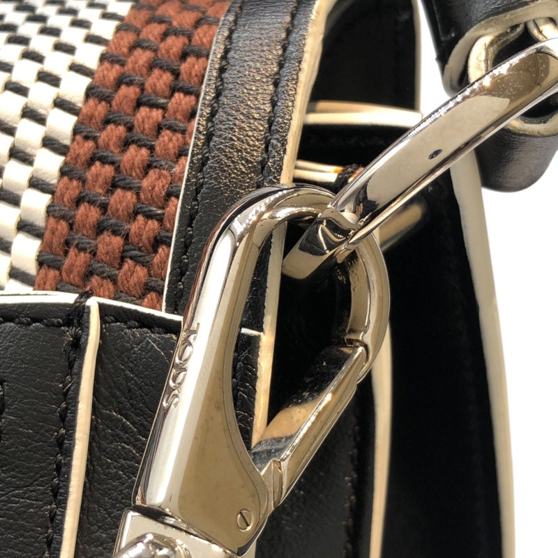 トッズ TOD’S ダブルT２WAYバッグ レザー・編み込み レディース ショルダーバッグ