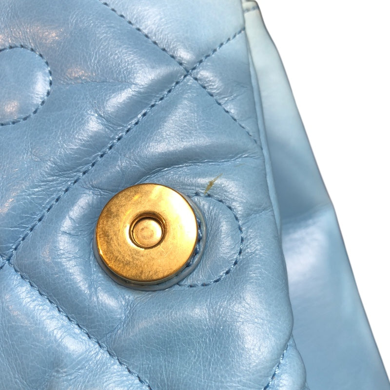 トッズ TOD’S Tタイムレスバッグパック ブルー レザー レディース ショルダーバッグ