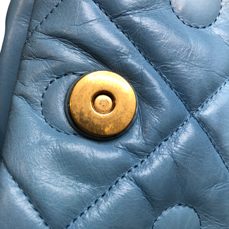 トッズ TOD'S Tタイムレスバッグパック ブルー レザー レディース