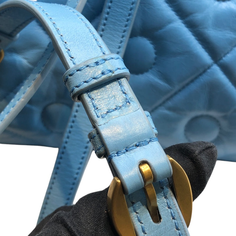 トッズ TOD’S Tタイムレスバッグパック ブルー レザー レディース ショルダーバッグ