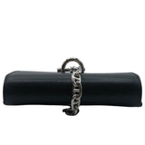 エルメス HERMES シェーヌダンクル コンパクトウォレット W刻 ブラック シェーブル レディース その他小物