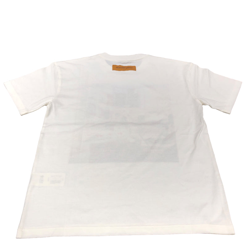 ルイ・ヴィトン LOUIS VUITTON プリンテッド クルーネックTシャツ 1ABY41 ホワイト コットン メンズ 半袖Ｔシャツ |  中古ブランドリユースショップ OKURA(おお蔵)