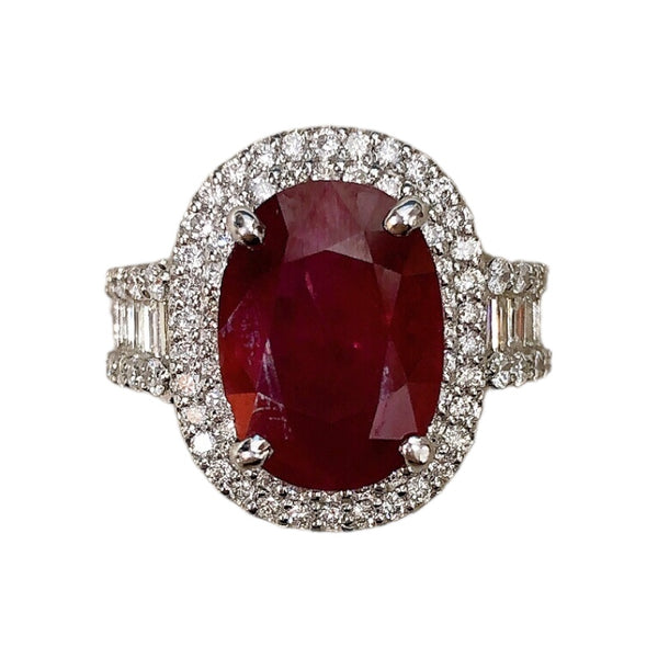 ルビーリング Pt900プラチナ ルビー ジュエリー