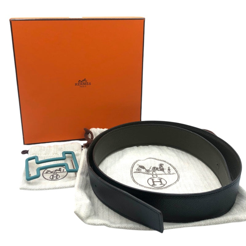 エルメス HERMES ベルト トゥナイト・カラー U刻印 ブルーニュイ・カーキ エプソン ユニセックス ベルト