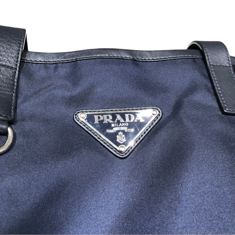 プラダ PRADA ナイロントートバッグ BR4371 ネイビーSV金具 ナイロン レディース トートバッグ