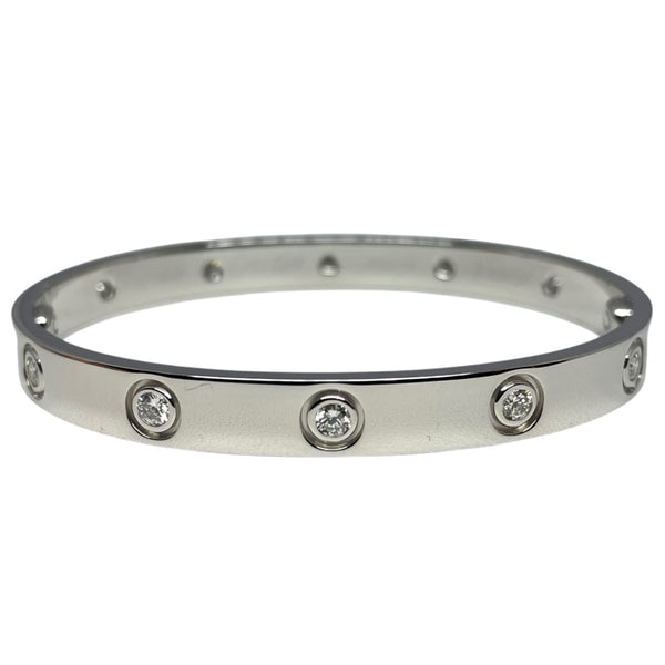 カルティエ Cartier ラブブレス フルダイヤ ＃16 750WG ジュエリー