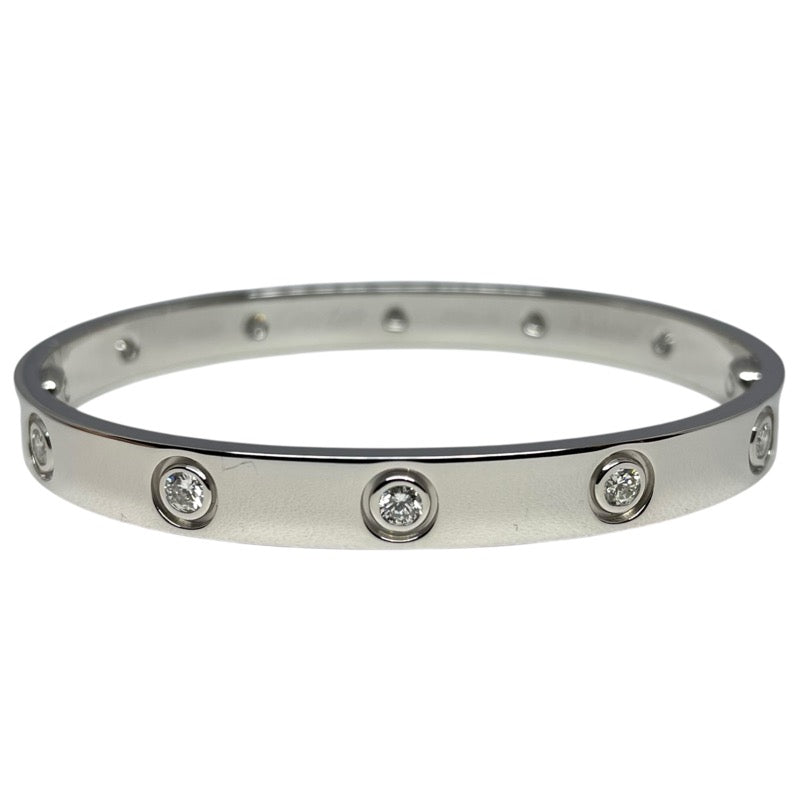 カルティエ Cartier ラブブレス フルダイヤ ＃16 750WG ジュエリー