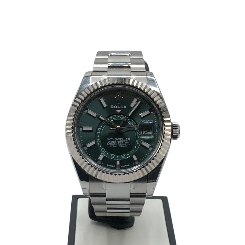 ロレックス ROLEX スカイドゥエラー ミントグリーン 336934 ミントグリーン WG・SS メンズ 腕時計