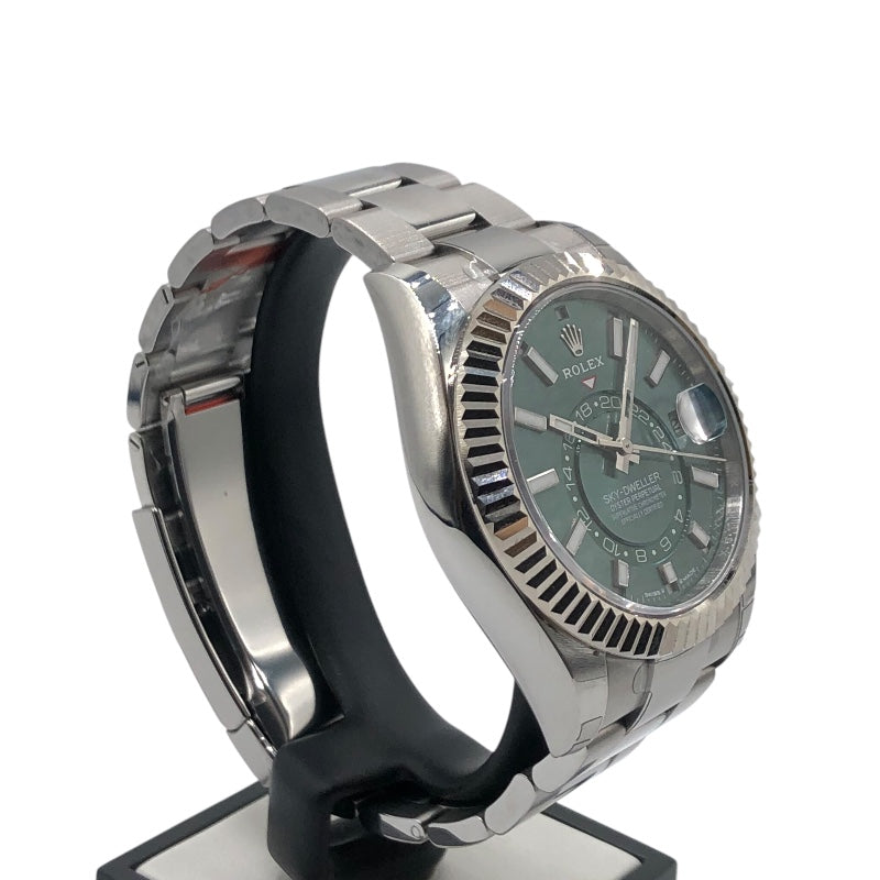 ロレックス ROLEX スカイドゥエラー ミントグリーン 336934 ミントグリーン WG・SS メンズ 腕時計