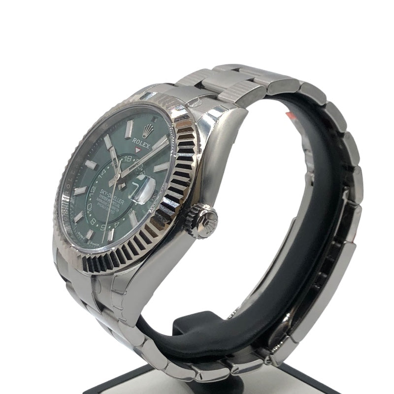 ロレックス ROLEX スカイドゥエラー ミントグリーン 336934 ミントグリーン WG・SS メンズ 腕時計