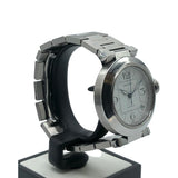 カルティエ Cartier パシャC 35mm W31074M7 ホワイト ステンレススチール SS メンズ 腕時計