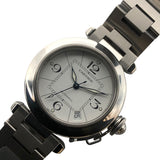カルティエ Cartier パシャC 35mm W31074M7 ホワイト ステンレススチール SS メンズ 腕時計
