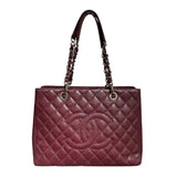 シャネル CHANEL GST チェーントートバッグ A50995 ボルドー キャビアスキン レディース トートバッグ