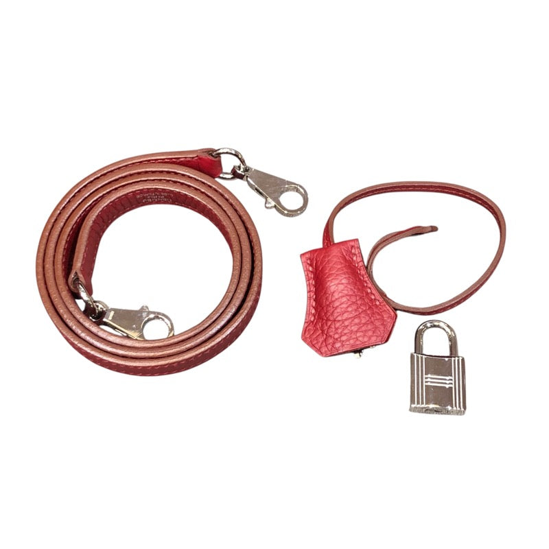 エルメス HERMES ボリード31 ルージュガランス/SV トリヨン レディース ハンドバッグ