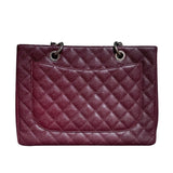 シャネル CHANEL GST チェーントートバッグ A50995 ボルドー キャビアスキン レディース トートバッグ