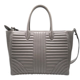 プラダ PRADA 2WAYハンドバッグ 1BA195 グレー レザー レディース ハンドバッグ