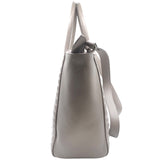 プラダ PRADA 2WAYハンドバッグ 1BA195 グレー レザー レディース ハンドバッグ