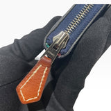 エルメス HERMES アザップロングシルクイン C刻印 ブルーサフィール エプソン レディース 長財布