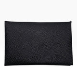 エルメス HERMES カルヴィ W刻印 ブラック エプソン レディース コインケース