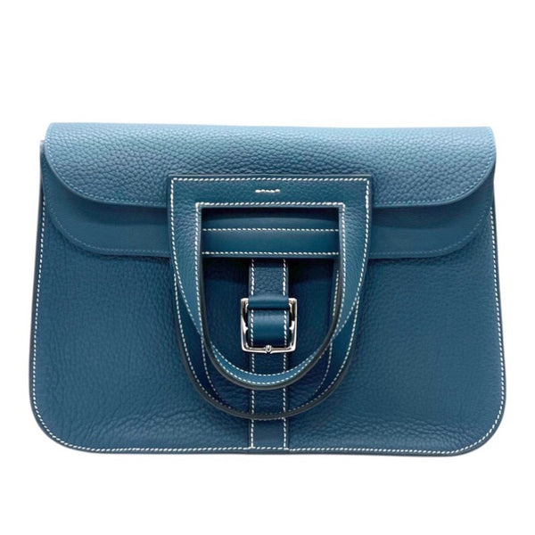 エルメス HERMES アルザン31 A刻印 ディープブルー/SV金具 トリヨンクレマンス レディース ショルダーバッグ