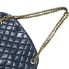 シャネル CHANEL マドモアゼル ボウリングバッグ ネイビー ラムスキン レディース ショルダーバッグ