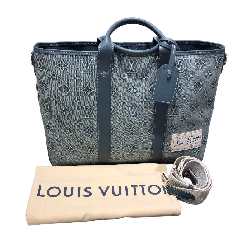 ルイ・ヴィトン LOUIS VUITTON ウィークエンドトートNM M22537 モノグラム・ウォッシュ デニム メンズ トートバッグ |  中古ブランドリユースショップ OKURA(おお蔵)