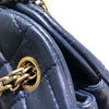 シャネル CHANEL マドモアゼル ボウリングバッグ ネイビー ラムスキン レディース ショルダーバッグ